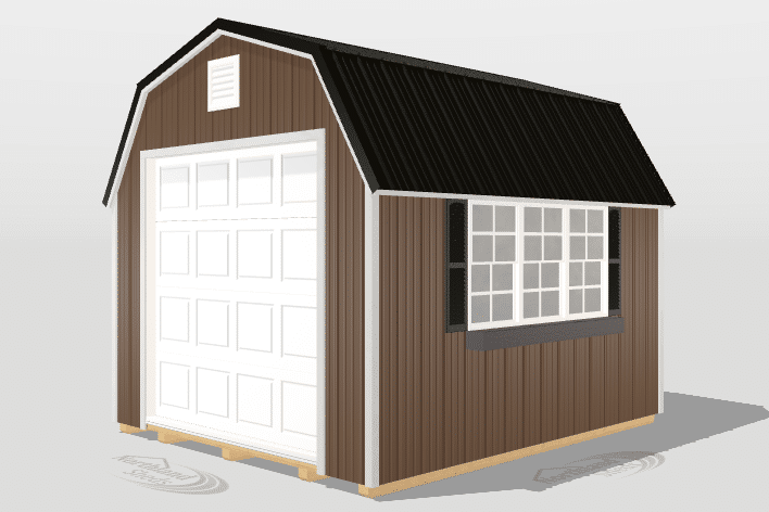 10x12 high barn garage